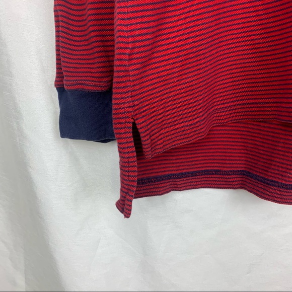 Vintage Tommy Hilfiger Embroidered Red & Blue Rugby Shirt, Size: Large - Picture 4 of 8